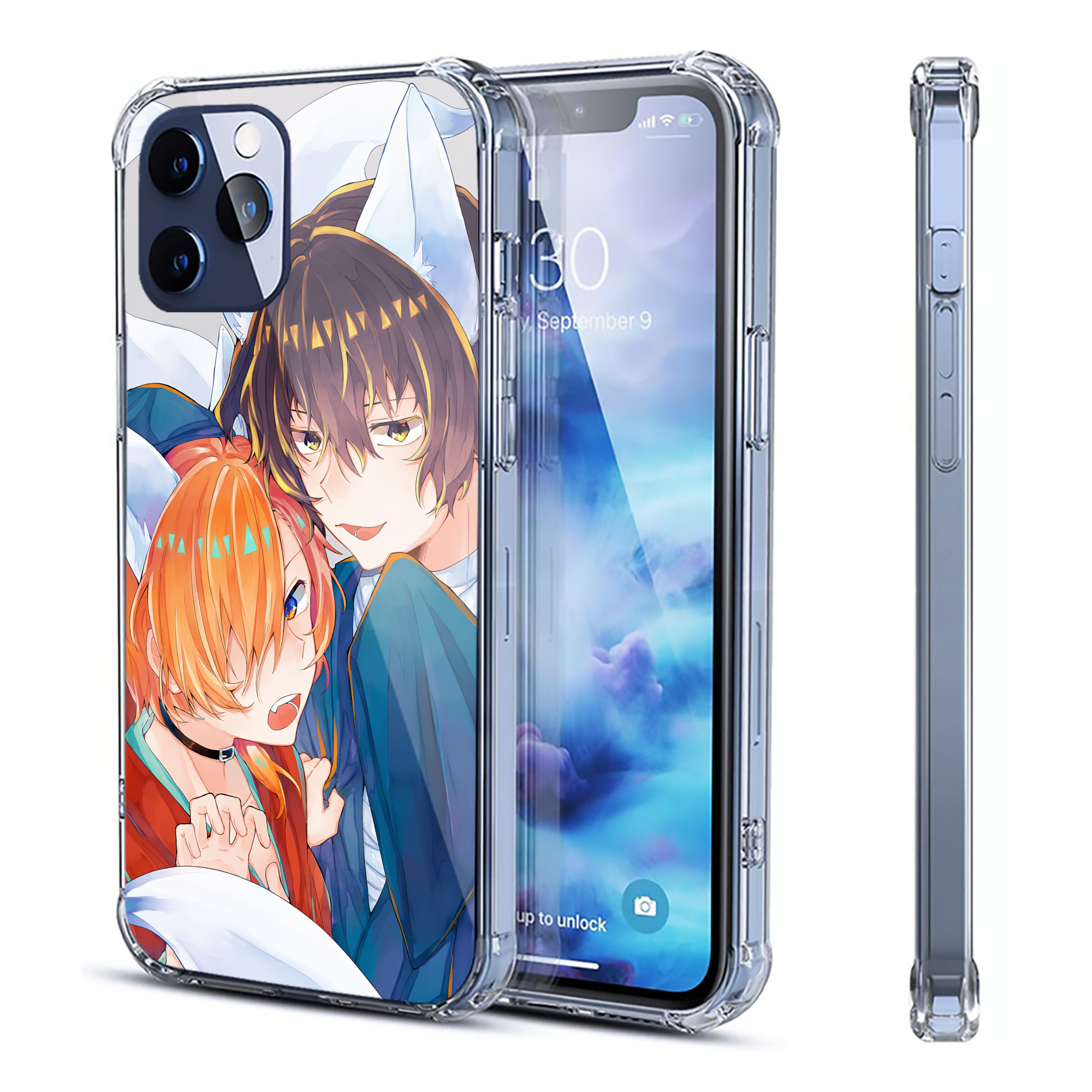 （画像用） 文豪ストレイドッグス Bungo Stray Dogs 【iPhone 12シリーズ対応】透明スマホケース（クリアソフトケース）